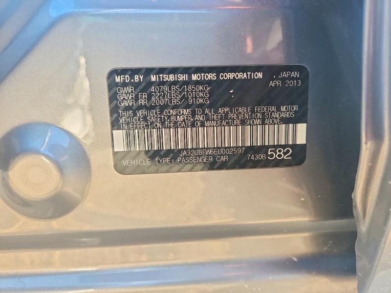 Продажа на аукционе авто 2014 Mitsubishi Lancer, vin: JA32U8FW6EU002597, номер лота: 66562256