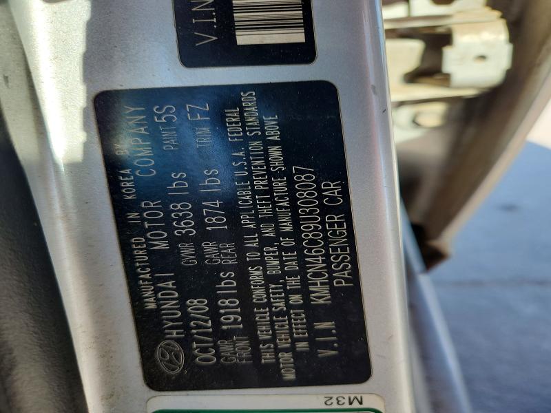Продажа на аукционе авто 2009 Hyundai Accent, vin: KMHCN46C89U308087, номер лота: 69089416