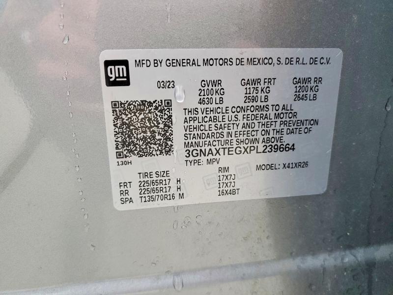 70426096 :رقم المزاد ، 3GNAXTEGXPL239664 vin ، 2023 Chevrolet Equinox مزاد بيع