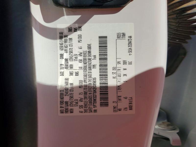 Продаж на аукціоні авто 2019 Ford F350, vin: 1FT8W3DT6KEG85635, номер лоту: 71025326