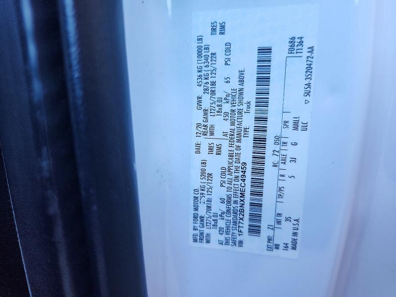 2021 Ford F250 მანქანა იყიდება აუქციონზე, vin: 1FT7X2BNXMEC49459, აუქციონის ნომერი: 68432236