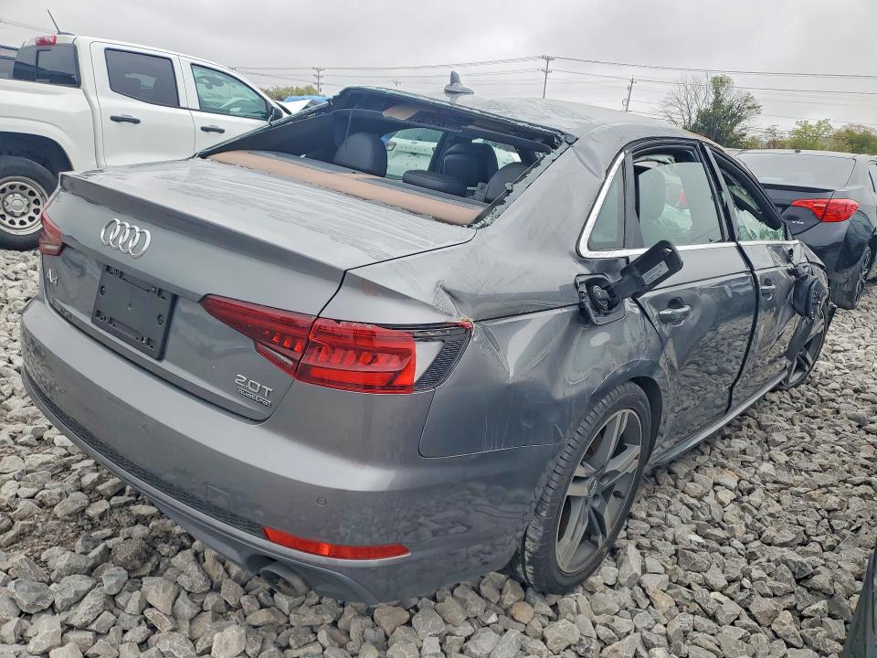 2018 Audi A4 მანქანა იყიდება აუქციონზე, vin: WAUFNAF47JA194871, აუქციონის ნომერი: 70350336