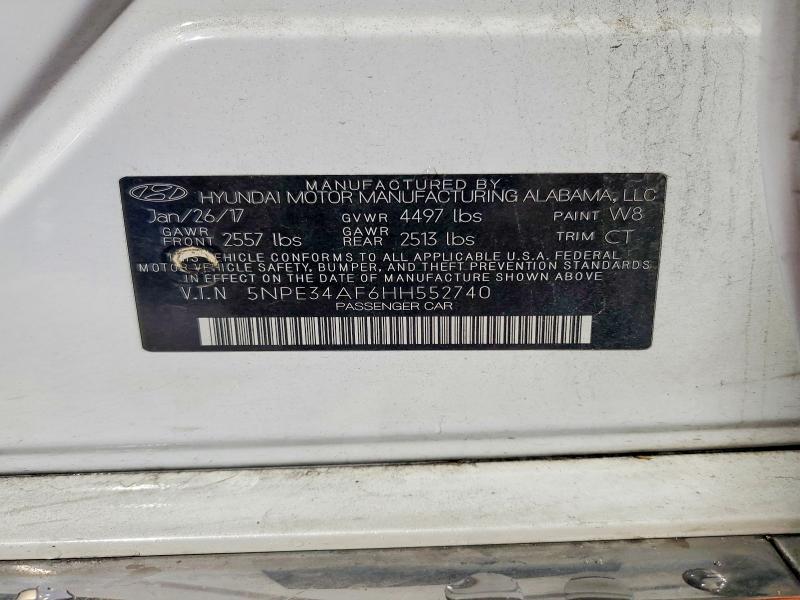 Продаж на аукціоні авто 2017 Hyundai Sonata, vin: 5NPE34AF6HH552740, номер лоту: 70243766