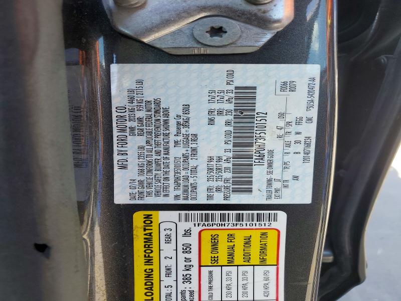 Aukcja sprzedaży 2015 Ford Fusion, vin: 1FA6P0H73F5101512, numer aukcji: 67286736