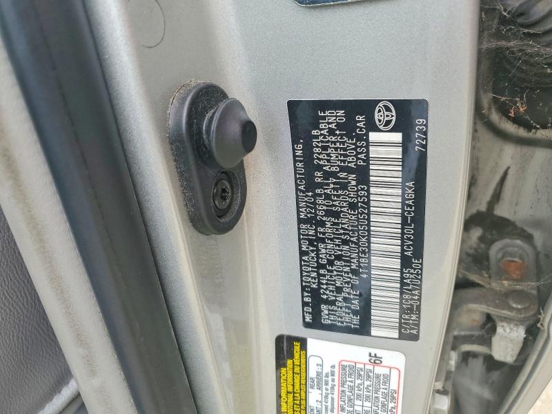 69843036 :رقم المزاد ، 4T1BE30K05U527593 vin ، 2005 Toyota Camry مزاد بيع