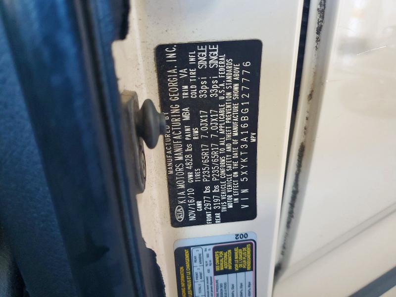 Продажа на аукционе авто 2011 Kia Sorento, vin: 5XYKT3A16BG127776, номер лота: 68394416