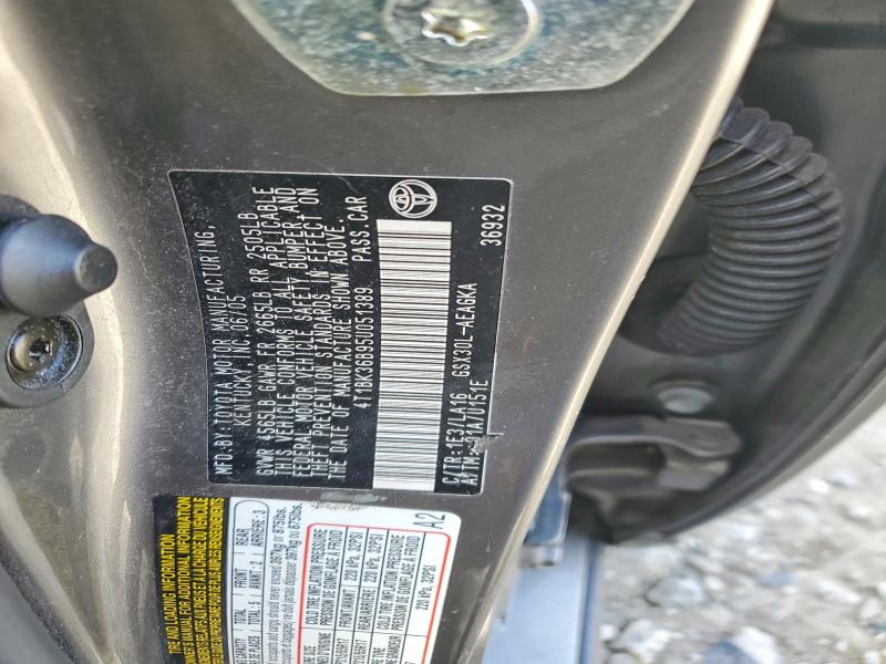 69397606 :رقم المزاد ، 4T1BK36B95U051389 vin ، 2005 Toyota Avalon مزاد بيع