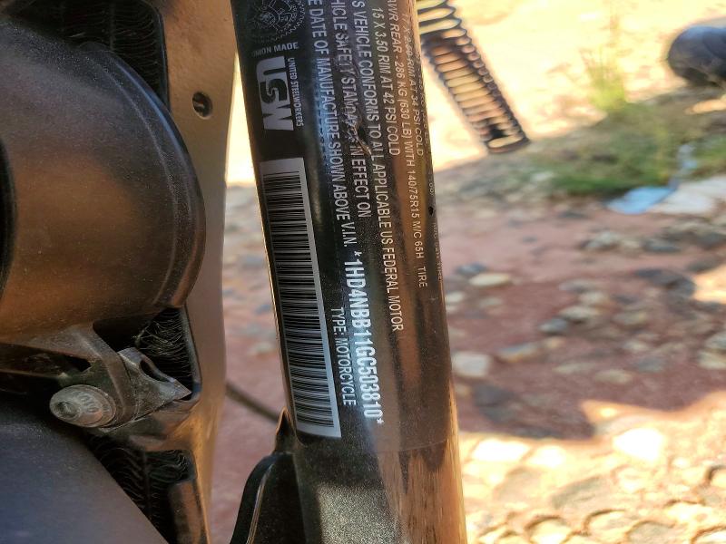 67438986 :رقم المزاد ، 1HD4NBB11GC503810 vin ، 2016 Harley-davidson Xg750 مزاد بيع