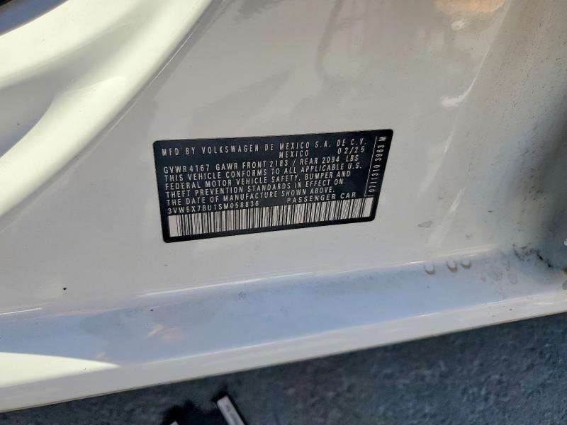 Продажа на аукционе авто 2025 Volkswagen Jetta, vin: 3VW5X7BU1SM058836, номер лота: 67045376