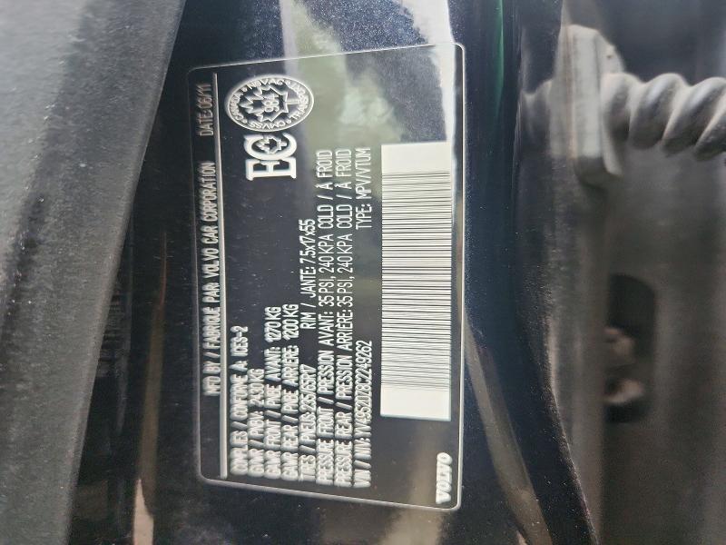 Aukcja sprzedaży 2012 Volvo Xc60, vin: YV4952DZ8C2249262, numer aukcji: 69127866
