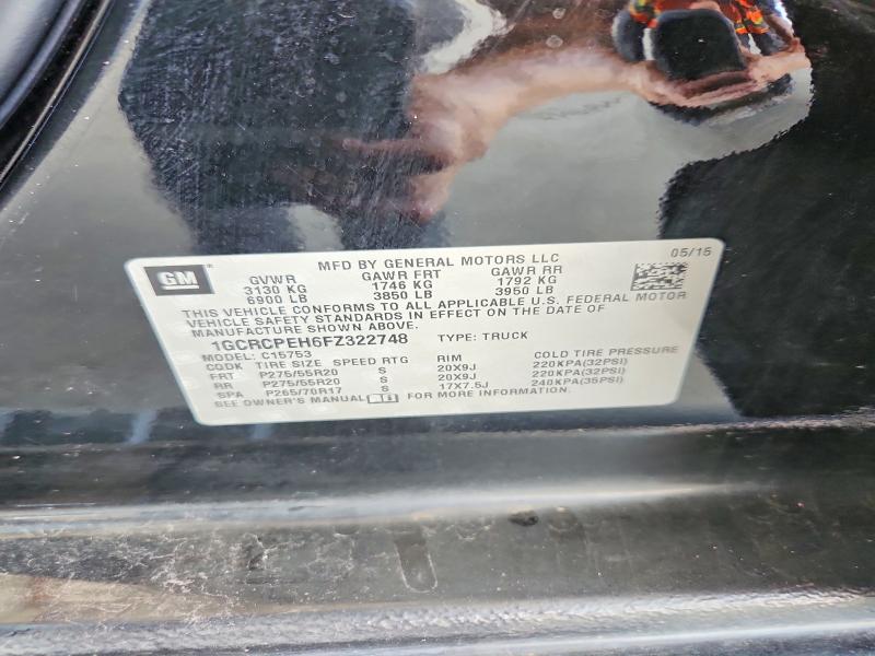 67819036 :رقم المزاد ، 1GCRCPEH6FZ322748 vin ، 2015 Chevrolet Silverado مزاد بيع