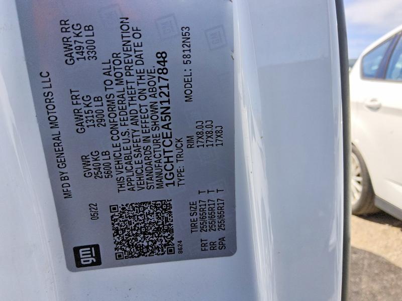 Продаж на аукціоні авто 2022 Chevrolet Colorado, vin: 1GCHTCEA5N1217848, номер лоту: 68862706