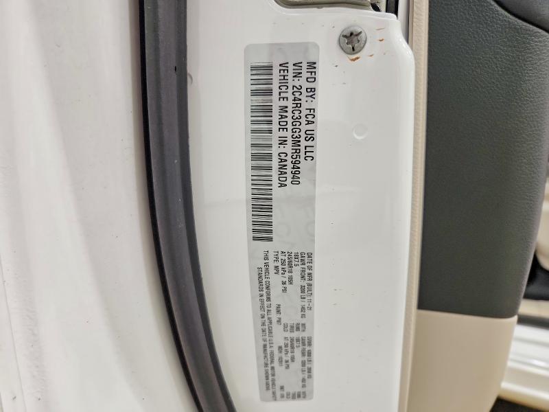Aukcja sprzedaży 2021 Chrysler Pacifica, vin: 2C4RC3GG3MR594940, numer aukcji: 67967526