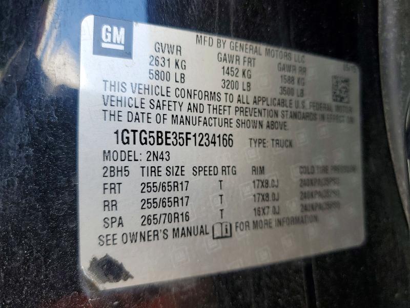 Aukcja sprzedaży 2015 Gmc Canyon, vin: 1GTG5BE35F1234166, numer aukcji: 69786926