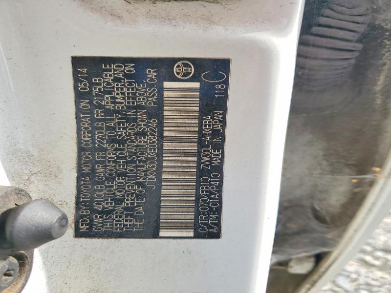 Aukcja sprzedaży 2014 Toyota Prius, vin: JTDKN3DUXE0382246, numer aukcji: 68824636