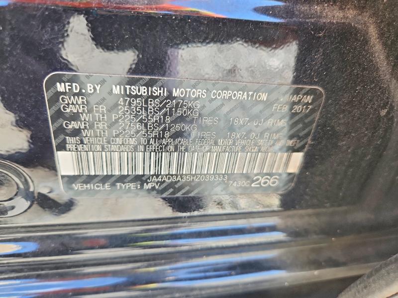 Aukcja sprzedaży 2017 Mitsubishi Outlander, vin: JA4AD3A35HZ039333, numer aukcji: 69125846