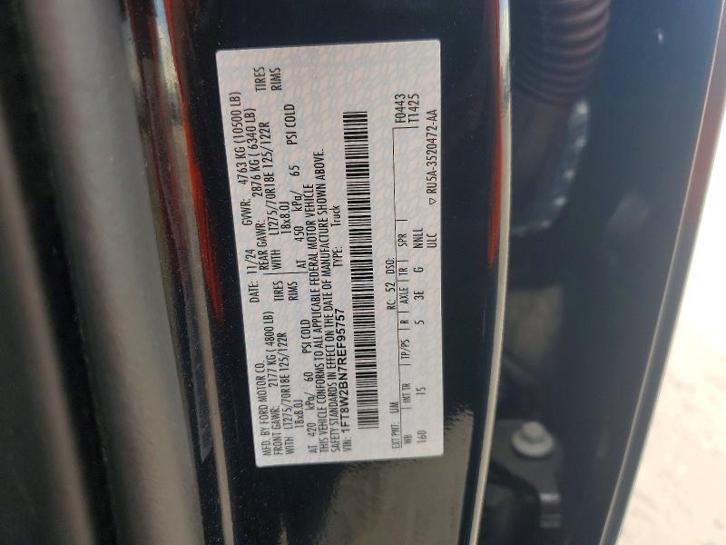 Продаж на аукціоні авто 2024 Ford F250, vin: 1FT8W2BN7REF95757, номер лоту: 68850096