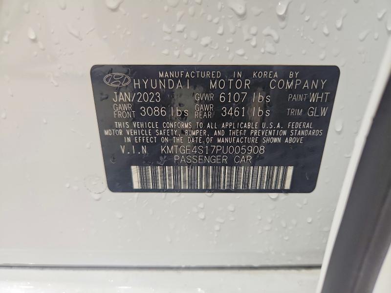 70549756 :رقم المزاد ، KMTGE4S17PU005908 vin ، 2023 Genesis Electrified G80 مزاد بيع