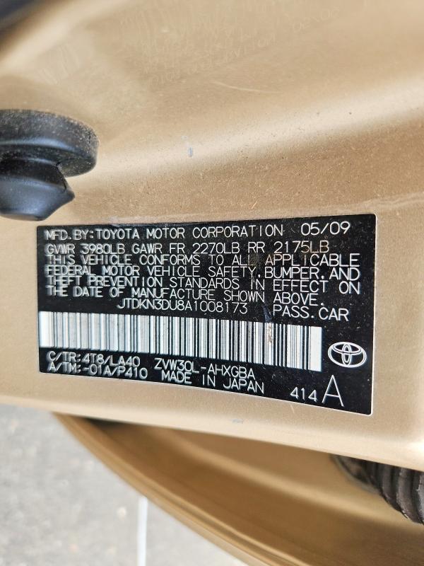 Auction sale of the 2010 Toyota Prius, vin: JTDKN3DU8A1008173, lot number: 68511526