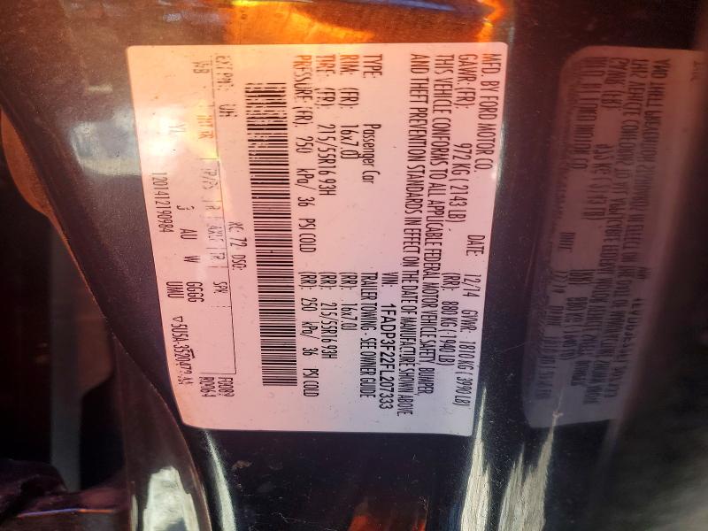 69841476 :رقم المزاد ، 1FADP3F22FL207333 vin ، 2015 Ford Focus مزاد بيع
