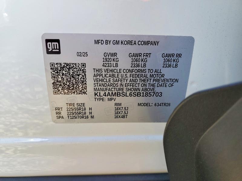 Aukcja sprzedaży 2025 Buick Encore Gx, vin: KL4AMBSL6SB185703, numer aukcji: 68995126