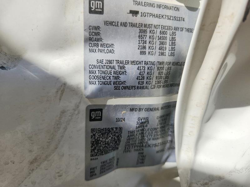 Продажа на аукционе авто 2025 Gmc Sierra, vin: 1GTPHAEK7SZ151374, номер лота: 67353346