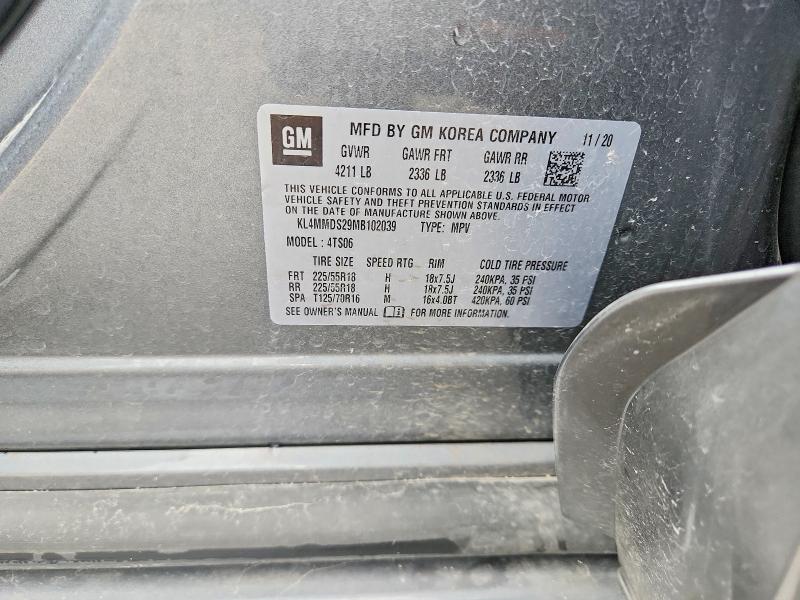 67886696 :رقم المزاد ، KL4MMDS29MB102039 vin ، 2021 Buick Encore Gx مزاد بيع