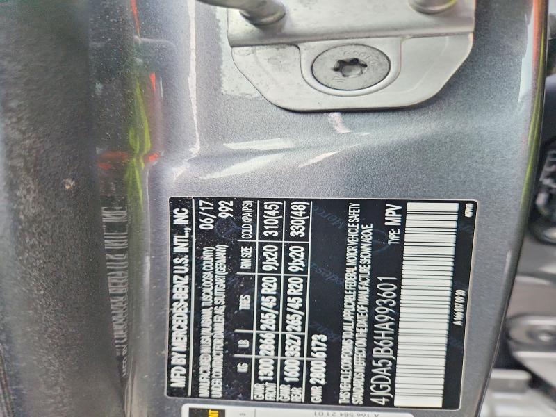 Продажа на аукционе авто 2017 Mercedes-benz Gle, vin: 4JGDA5JB6HA993601, номер лота: 69695726