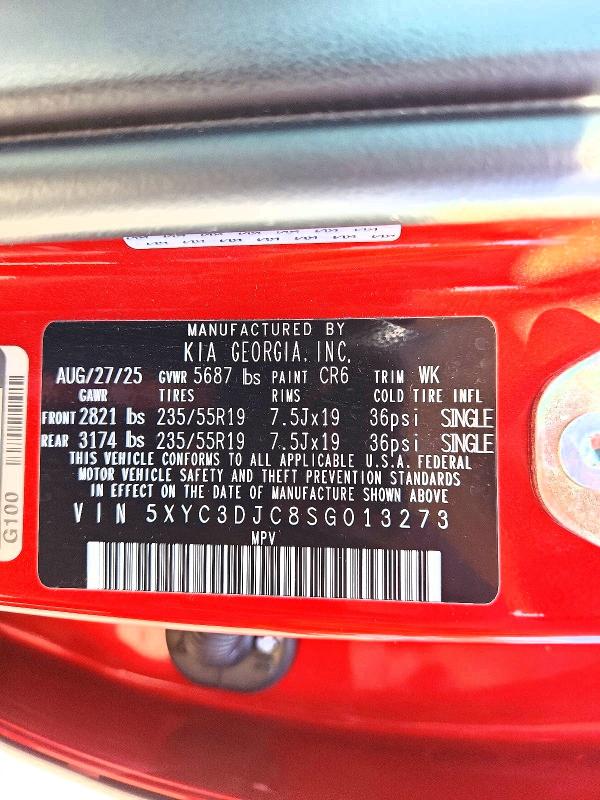 Aukcja sprzedaży 2025 Kia Ev6, vin: 5XYC3DJC8SG013273, numer aukcji: 68694806