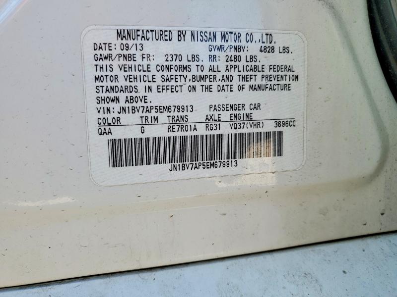 67813266 :رقم المزاد ، JN1BV7AP5EM679913 vin ، 2014 Infiniti Q50 مزاد بيع