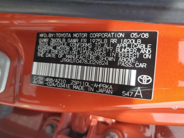 Продаж на аукціоні авто 2008 Scion Xd, vin: JTKKU10478J029824, номер лоту: 70136606