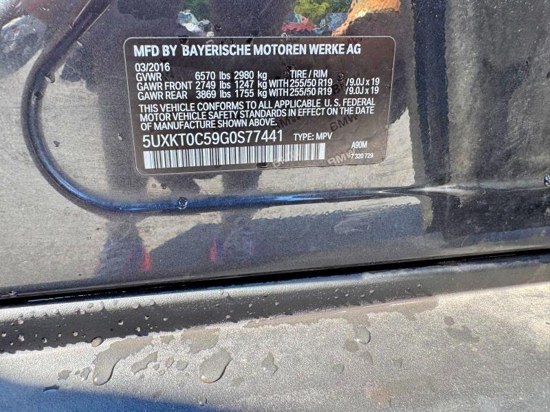 68635466 :رقم المزاد ، 5UXKT0C59G0S77441 vin ، 2016 Bmw X5 مزاد بيع