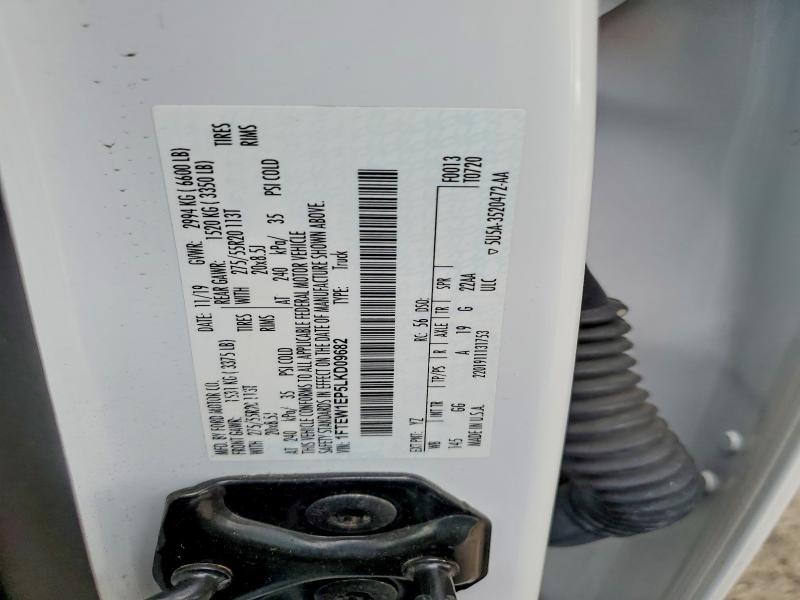 70748076 :رقم المزاد ، 1FTEW1EP5LKD09682 vin ، 2020 Ford F150 مزاد بيع