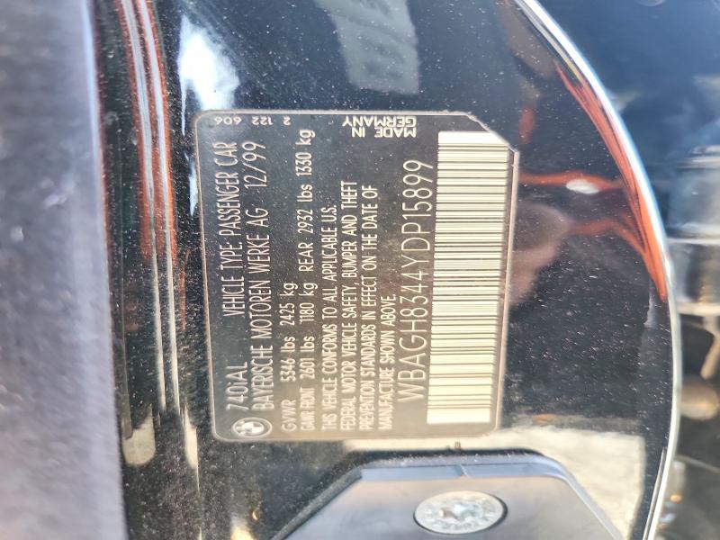 Продажа на аукционе авто 2000 Bmw 740, vin: WBAGH8344YDP15899, номер лота: 69193446