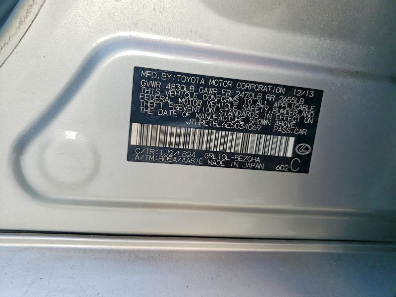 Продажа на аукционе авто 2014 Lexus Gs, vin: JTHBE1BL6E5034069, номер лота: 69027906