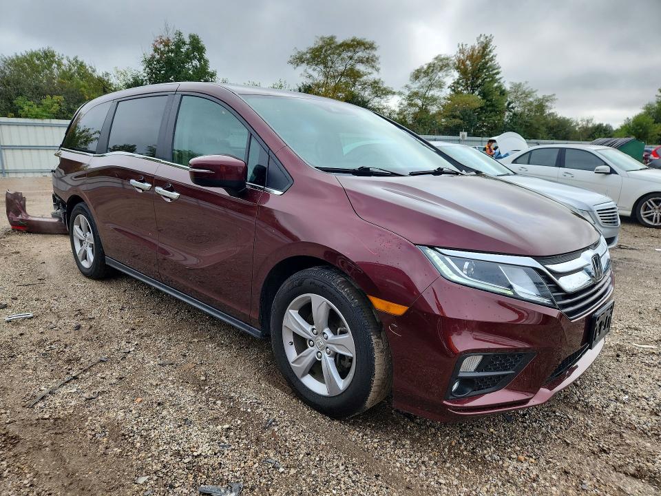 68987746 :رقم المزاد ، 5FNRL6H79KB002059 vin ، 2019 Honda Odyssey مزاد بيع