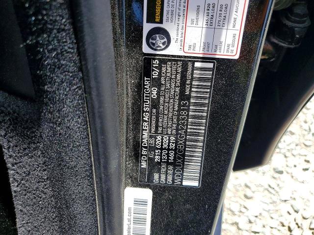 2016 Mercedes-benz S მანქანა იყიდება აუქციონზე, vin: WDDUX7GBXGA233813, აუქციონის ნომერი: 70679226