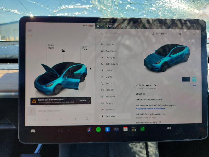 Aukcja sprzedaży 2025 Tesla Model Y, vin: 7SAYGDED8SF282395, numer aukcji: 68408086