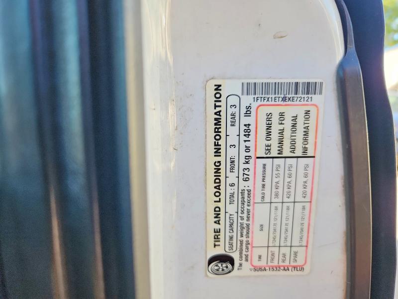 2014 Ford F150 მანქანა იყიდება აუქციონზე, vin: 1FTFX1ETXEKE72121        , აუქციონის ნომერი: 69298376