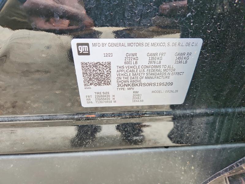 69714856 :رقم المزاد ، 3GNKBKRS0RS195209 vin ، 2024 Chevrolet Blazer مزاد بيع