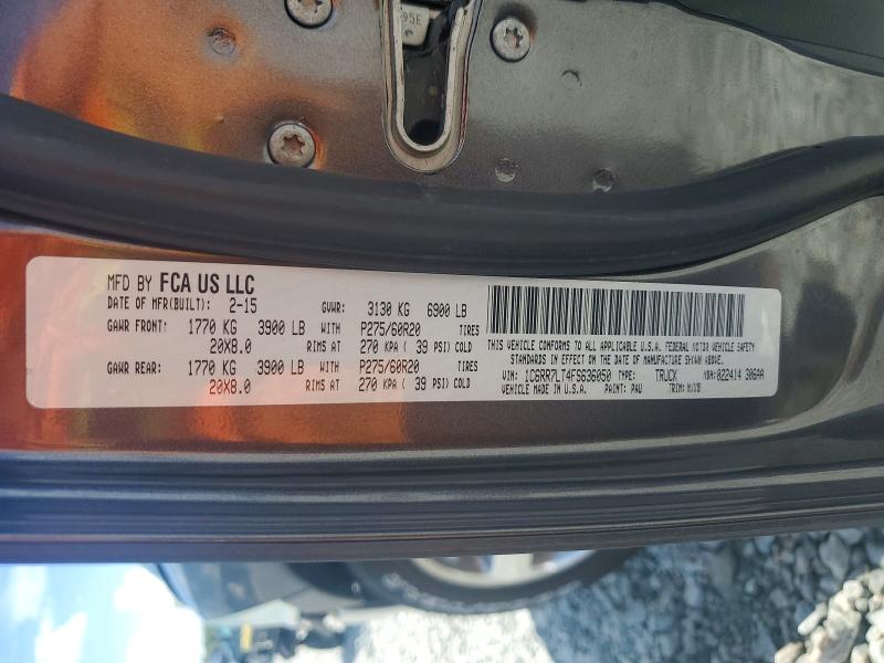 68550816 :رقم المزاد ، 1C6RR7LT4FS636050 vin ، 2015 Ram 1500 مزاد بيع