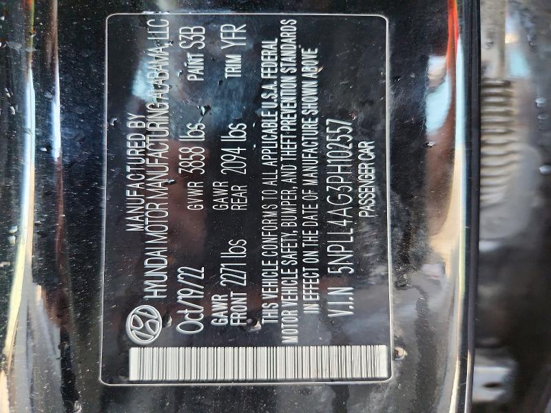 Aukcja sprzedaży 2023 Hyundai Elantra, vin: 5NPLL4AG3PH102557, numer aukcji: 69823636