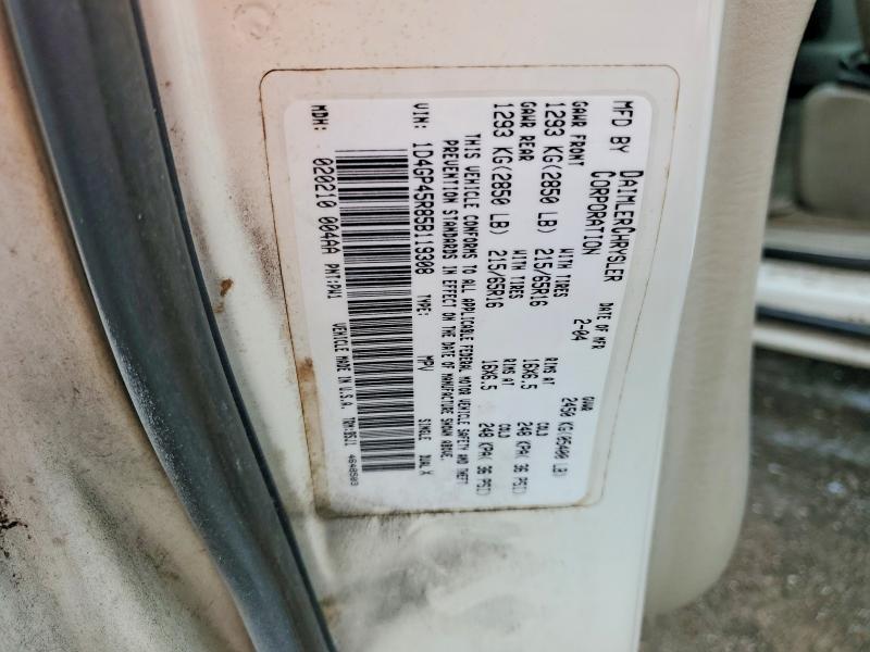 Aukcja sprzedaży 2005 Dodge Caravan, vin: 1D4GP45R85B119308, numer aukcji: 69029956
