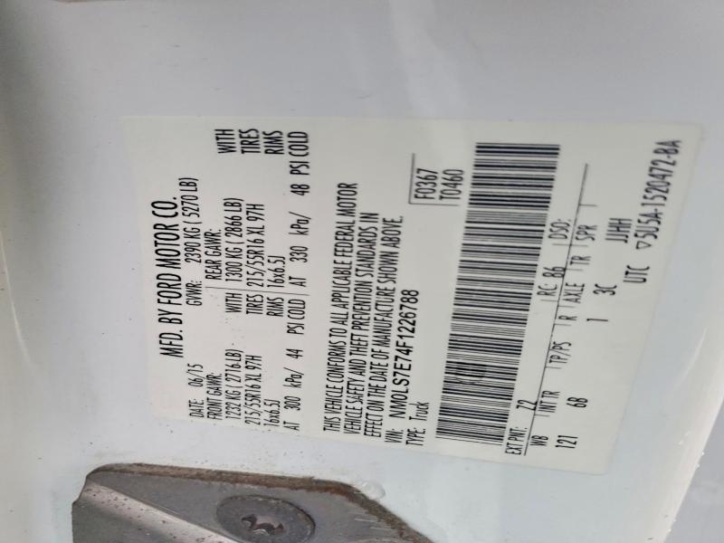 Aukcja sprzedaży 2015 Ford Transit Connect, vin: NM0LS7E74F1226788, numer aukcji: 70331856