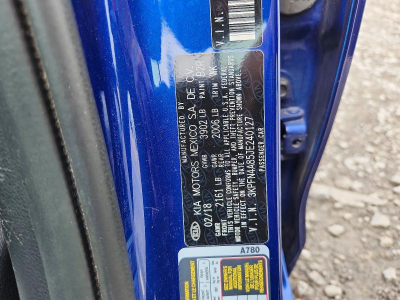 Продажа на аукционе авто 2018 Kia Forte, vin: 3KPFN4A85JE240127, номер лота: 67794716