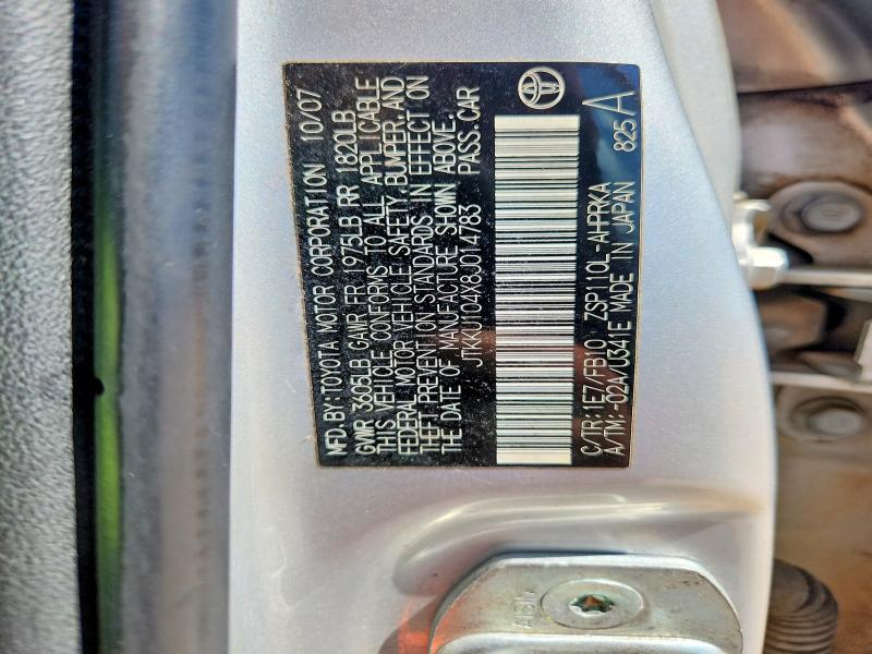Продаж на аукціоні авто 2008 Scion Xd, vin: JTKKU104X8J014783, номер лоту: 69716936
