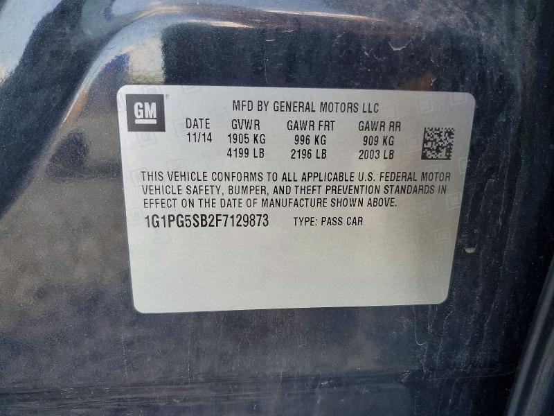 Продаж на аукціоні авто 2015 Chevrolet Cruze, vin: 1G1PG5SB2F7129873, номер лоту: 70432116