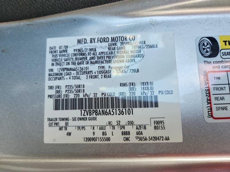 Продажа на аукционе авто 2010 Ford Mustang, vin: 1ZVBP8AN6A5136101, номер лота: 67644886