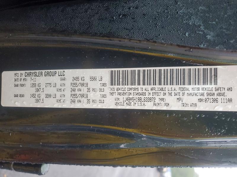 Aukcja sprzedaży 2011 Jeep Wrangler Unlimited, vin: 1J4BA5H18BL633972, numer aukcji: 67651846