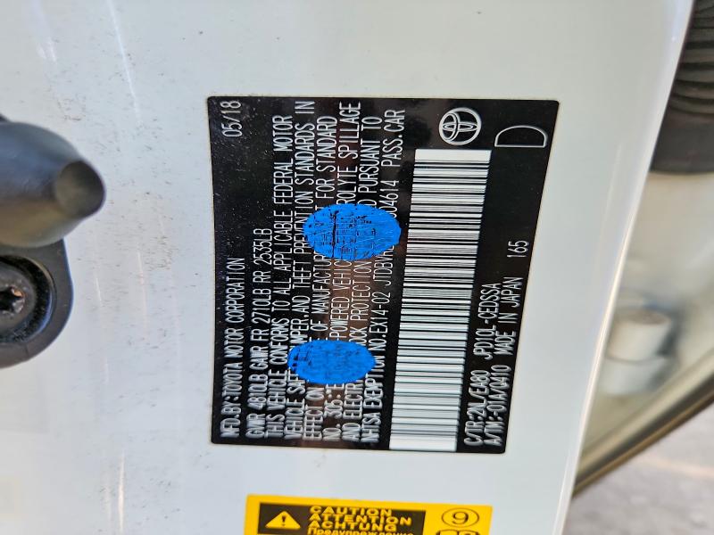68336186 :رقم المزاد ، JTDBVRBD6JA004614 vin ، 2018 Toyota Mirai مزاد بيع